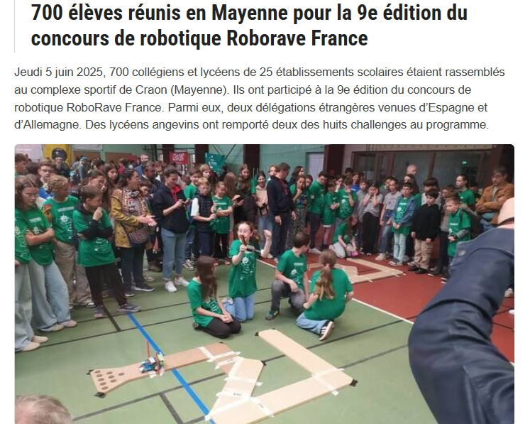 article ouestfrance 2025